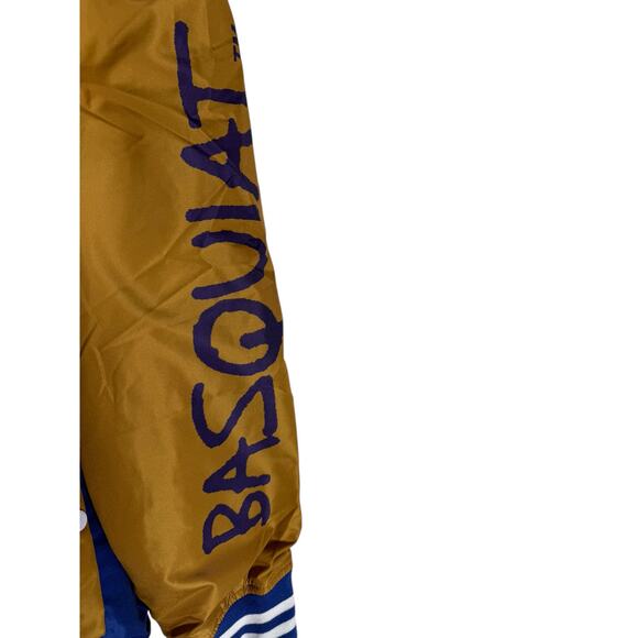 NWT Members Only Jean-Michel Basquat Blue Varsity Windbreaker Size Large - Picture 5 of 7
